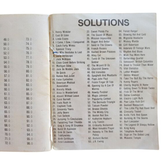 Wheel of Fortune Vintage Game Pieces Replacement Parts Puzzle Chart Solution - Picture 8 of 8